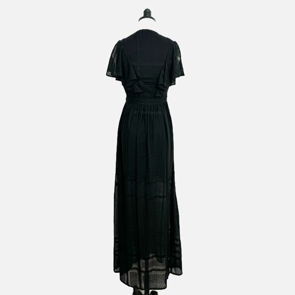 The Jetset Diaries Casablanca Maxi Dress Black Embroidered Boho Beach Size M - Picture 10 of 15